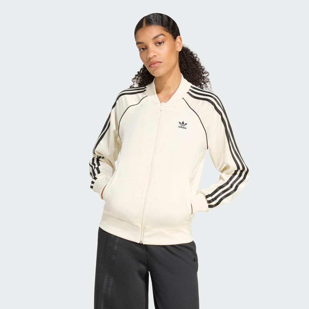 Яке бомбър adidas Performance Adicolor SST Track Jacket Бежово | KH1567, 0