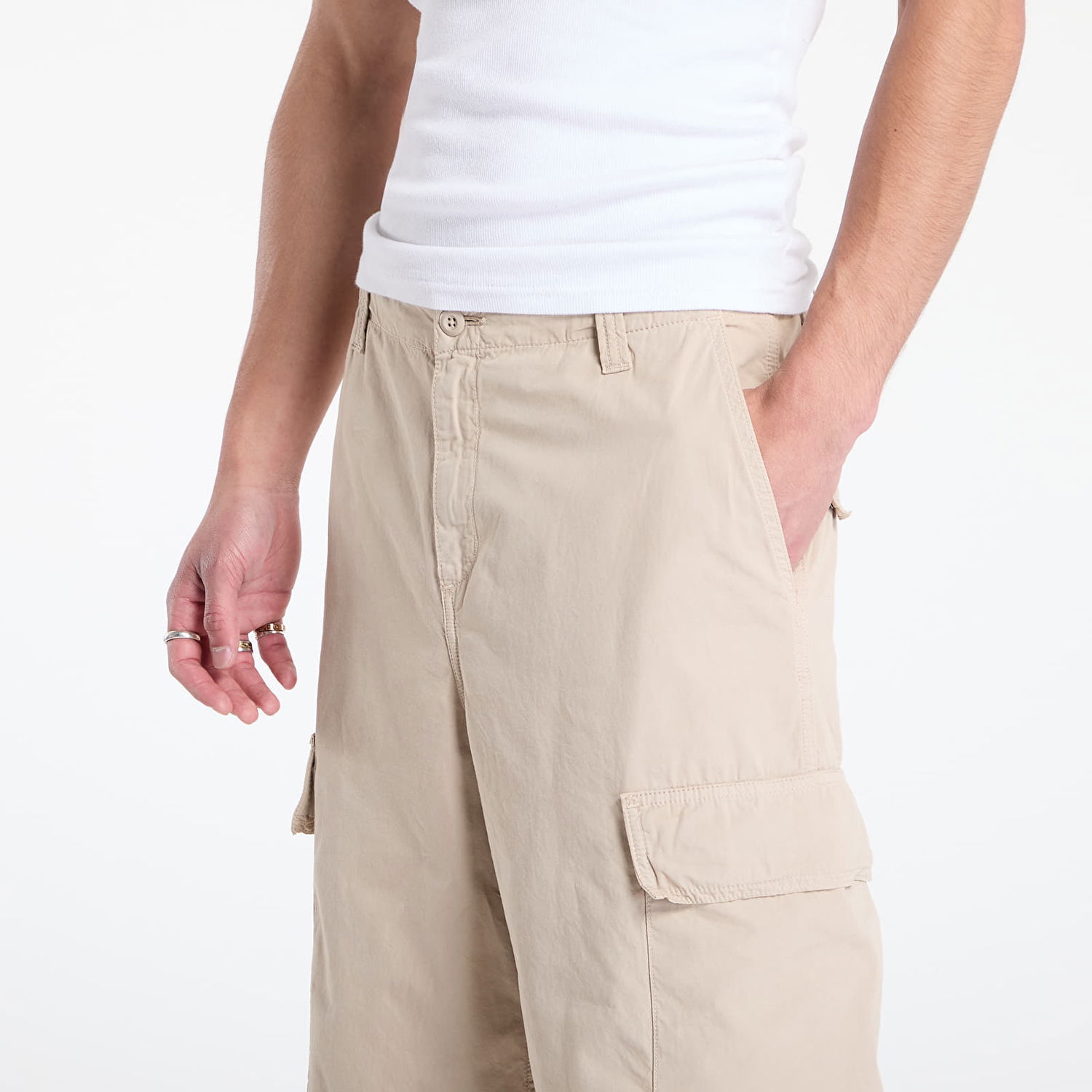 Карго панталони Carhartt WIP Kade Cargo Pant Garment Dyed Бежово | I035564.G1GD, 1