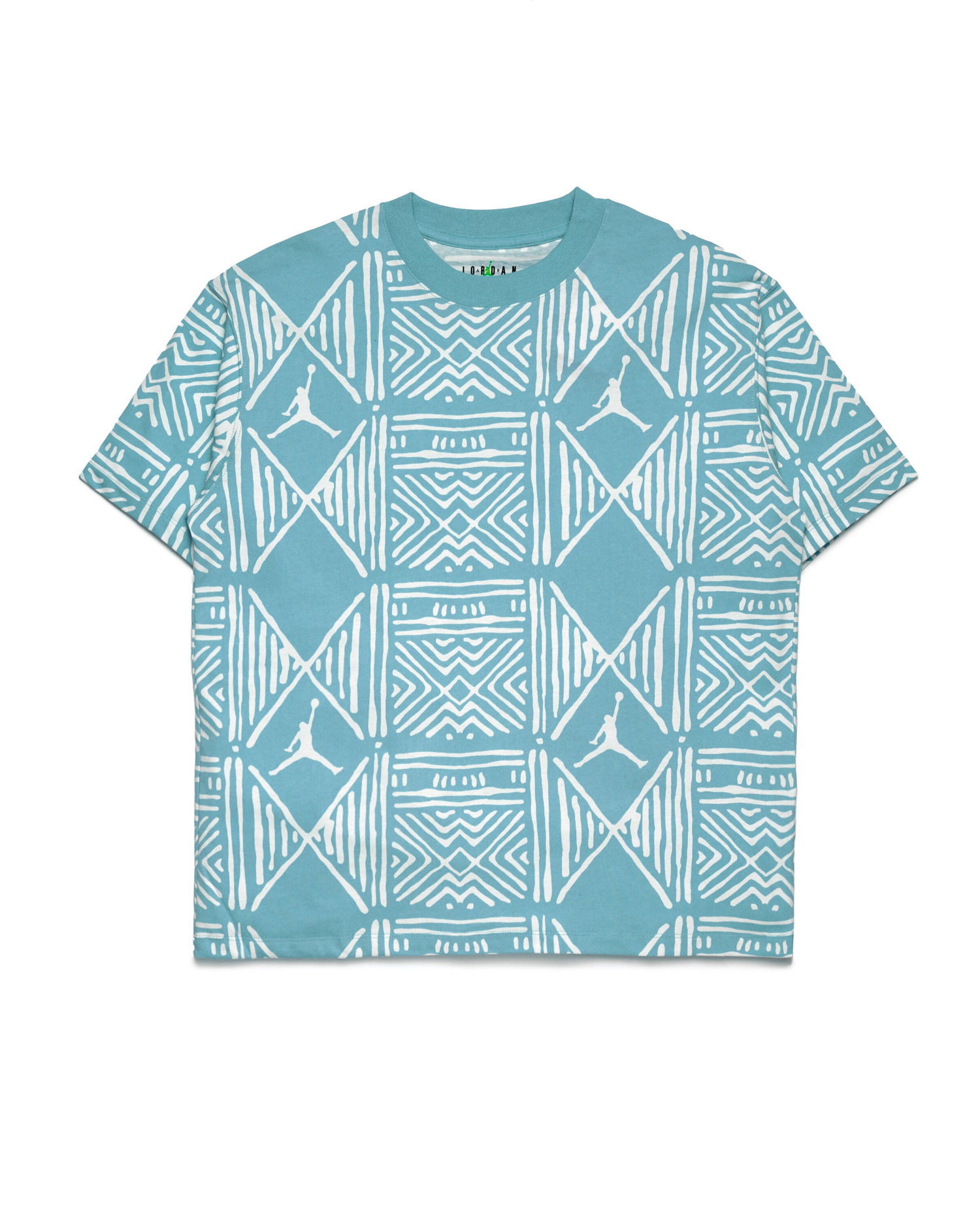 Съкратен топ Jordan Jordan Women's All Over Print Graphic T-Shirt Синьо | DZ3184-464, 0