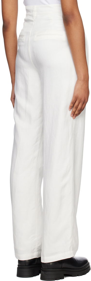 Панталони Anine Bing Carrie Pleated Trousers Бяло | A-03-3269-100, 2