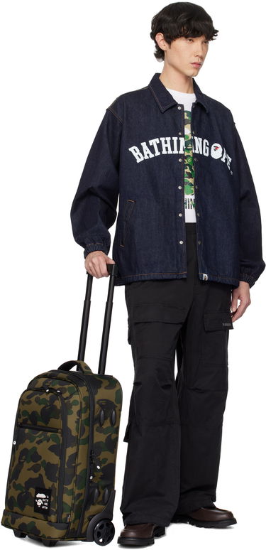 Яке BAPE Relaxed Fit Coach Denim Jacket Тъмно синьо | 001LJK221002F, 3