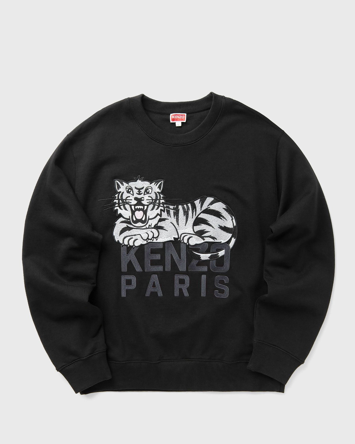 Пуловер KENZO Kenzo Happy Tiger Embroidered Sweatshirt Черно | FF55SW2634MF.99J, 0