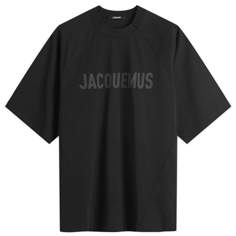 Тениска Jacquemus Men's Typo Logo T-Shirt in Black, Size Small | END. Clothing Черно | 24H245JS212-2011-990