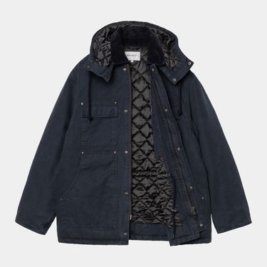 Палта Carhartt WIP Carhartt WIP Ambel Stone Washed Hooded Coat Тъмно синьо | I035616_18, 1
