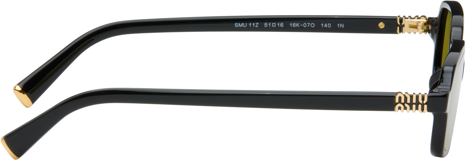 Слънчеви очила Miu Miu Miu Regard Rectangular Sunglasses Черно | 0MU 11ZS 8056262150511, 1