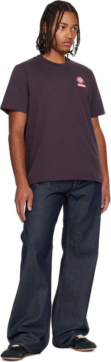 Тениска Casablanca Logo Patch Short Sleeve T-Shirt Лилаво | M-AW25-JTS-001-06, 3