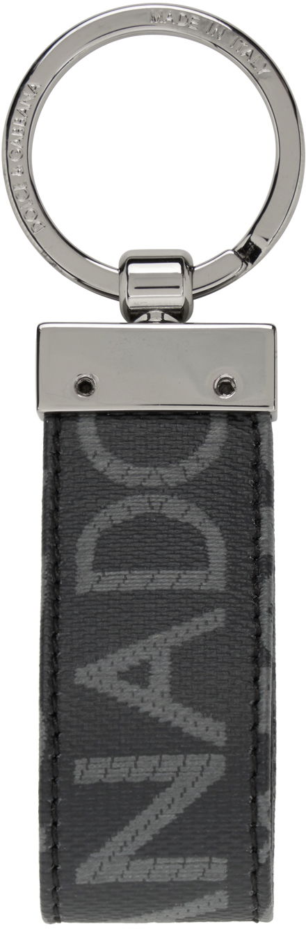 Ключодържатели Dolce & Gabbana Black Jacquard Keychain Черно | BP1371AJ705, 1