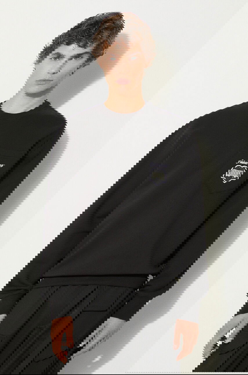 Суитчър Carhartt WIP Heart Train Pocket Crewneck Sweatshirt with Appliqué Черно | I033932.89XX, 0