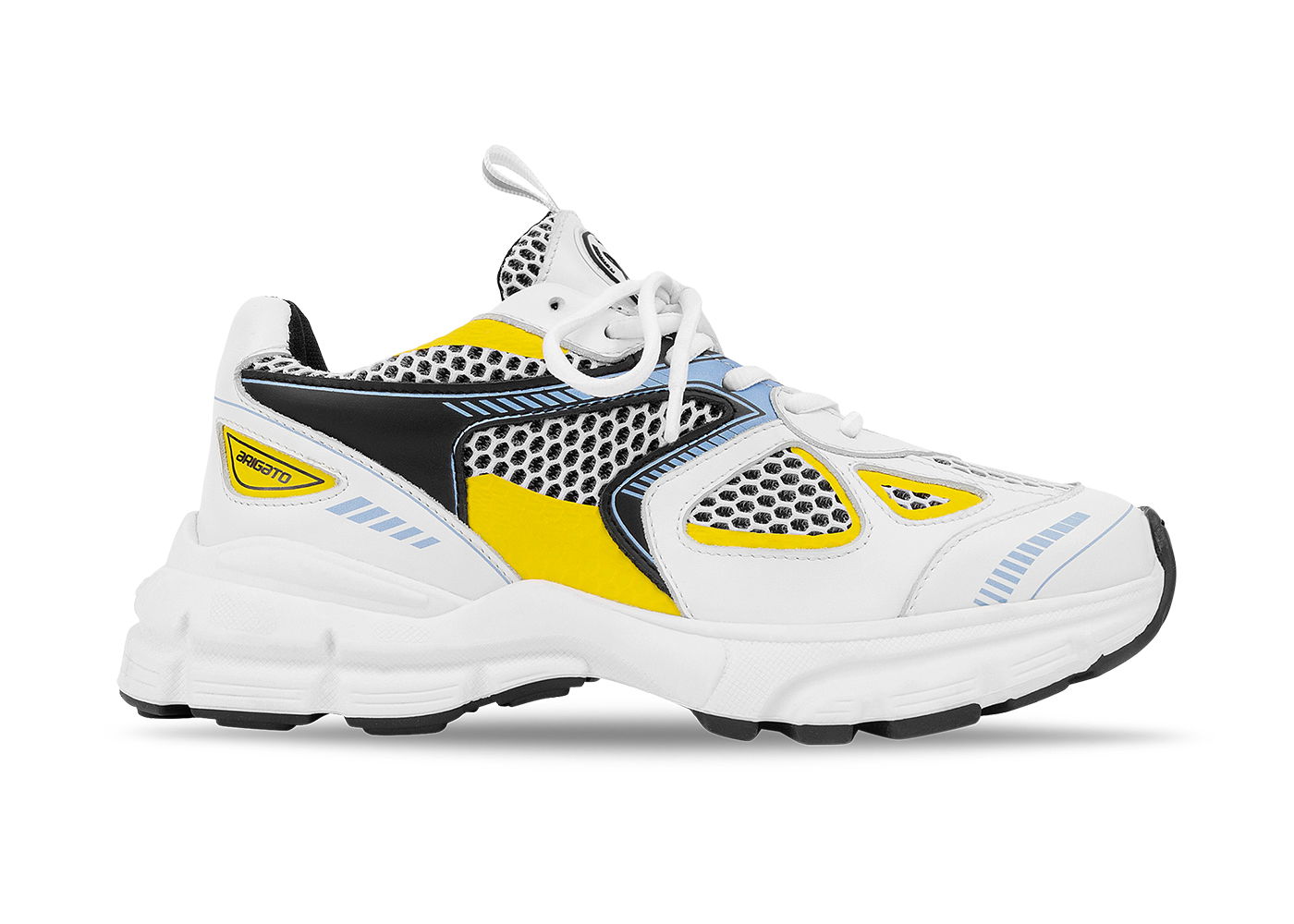 Кецове и обувки AXEL ARIGATO Marathon Runner White Black Yellow Blue (W) Жълто | 93027, 0