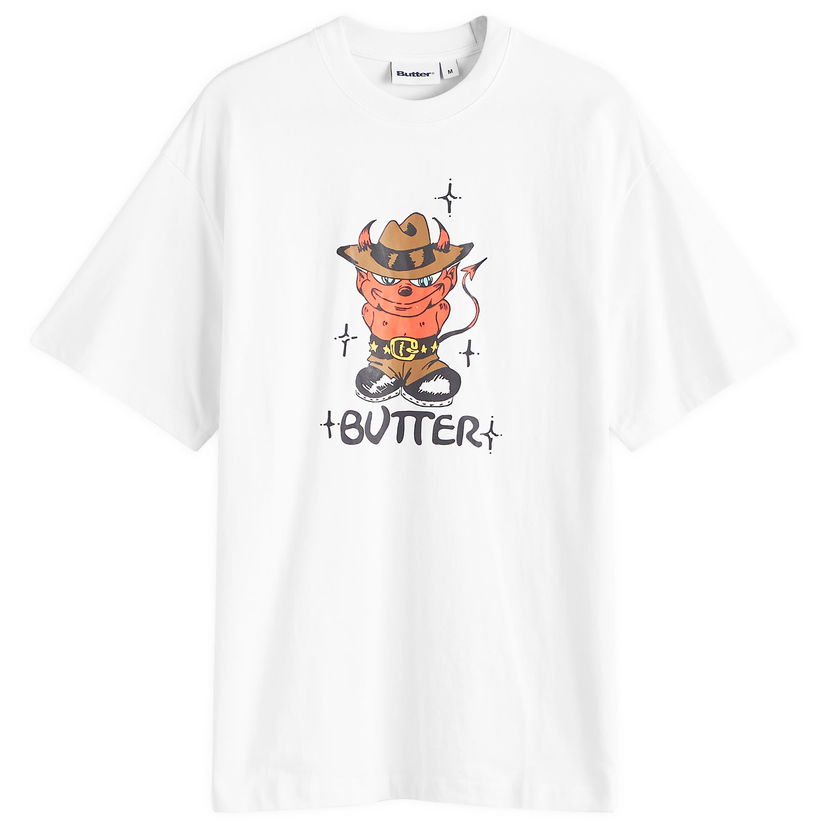 Тениска Butter Goods Devil T-Shirt Бяло | BGQ224D20201