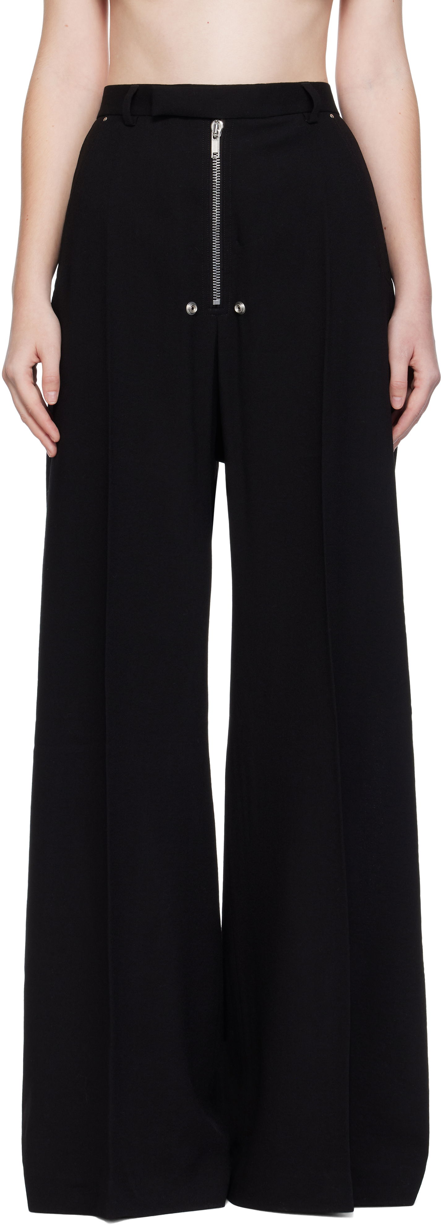 Панталони Rick Owens Rick Owens Concordians Tailored Wide Trousers Черно | RP02E4355 WA, 0
