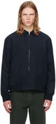 Navy Gilles Bomber Jacket