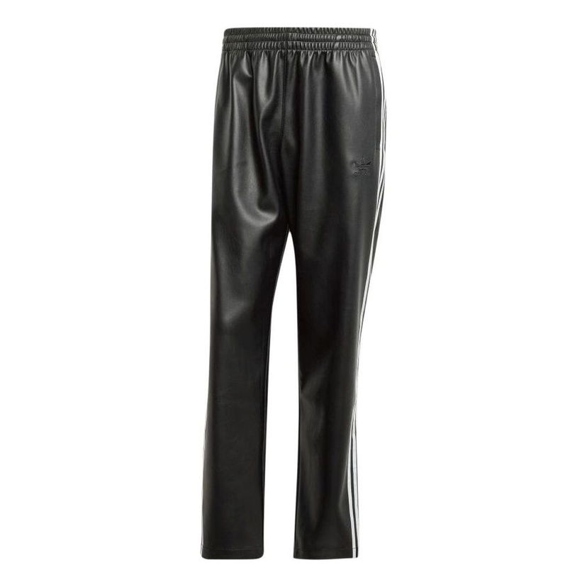 Панталони adidas Originals Adicolor Firebird Faux Leather Track Pants Черно | IZ4038