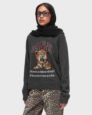Шапка GANNI Soft Wool Balaclava Черно | A6223-099, 0
