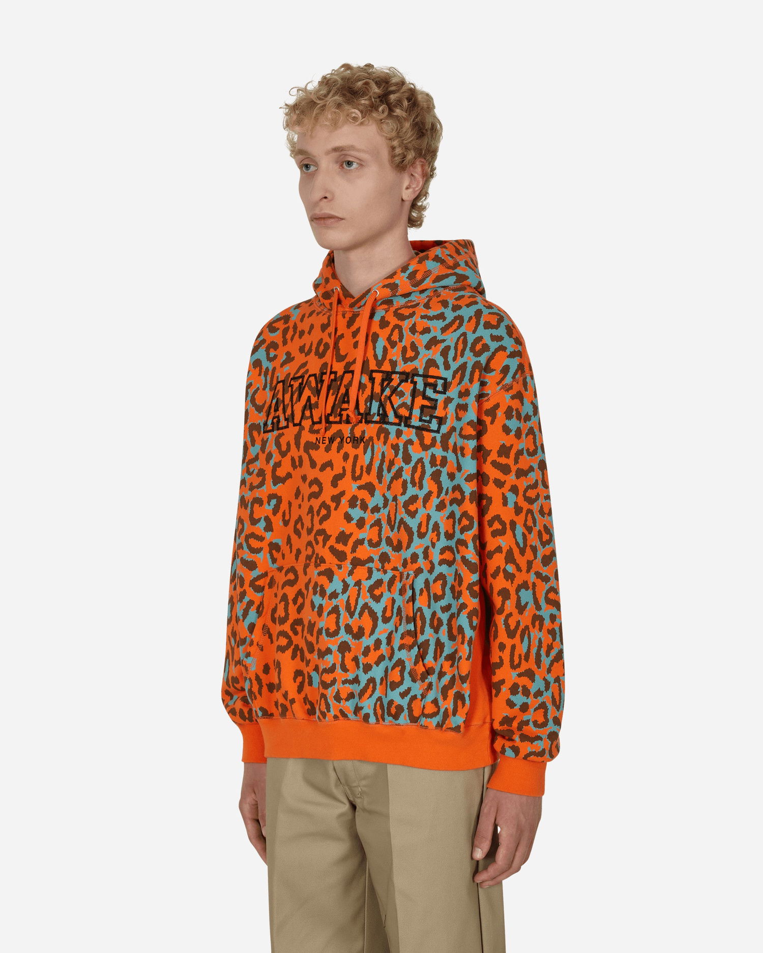 Суитчър Awake NY Block Logo Hooded Sweatshirt Оранжево
 | AWK-SP22-HD001 PRINTEDLEOPARD, 1