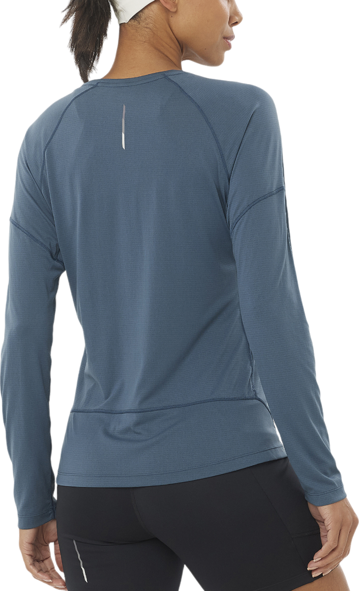 Тениска Salomon CROSS RUN Long Sleeve Tee Синьо | lc2270500, 1