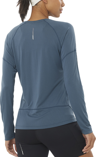 Тениска Salomon CROSS RUN Long Sleeve Tee Синьо | lc2270500, 1