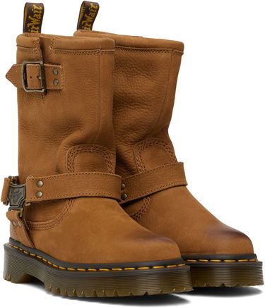 Облекло Dr. Martens Anistone Hi Leather Biker Boots Кафяво | 41644200, 3