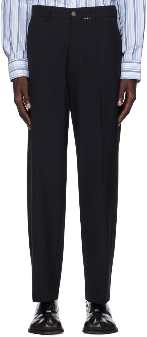 Панталони Marni Straight-Leg Trousers Черно | PUMU0267SU UTP771, 0