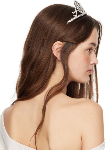 Бижута Blumarine Blumarine Bow Crystal Headband Металик | P522W308A, 2