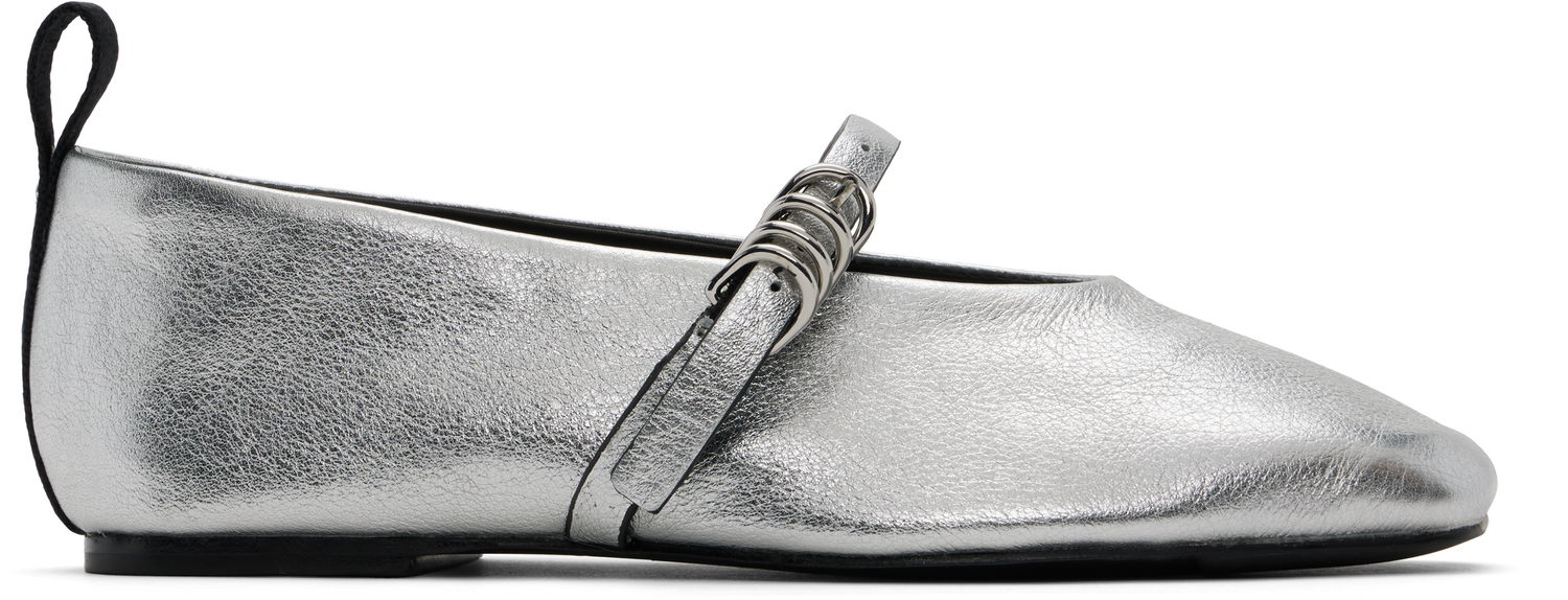 Pокля rag & bone rag & bone Spire Mary Jane Ballerina Flats Металик | WFF24SF001TR1, 0