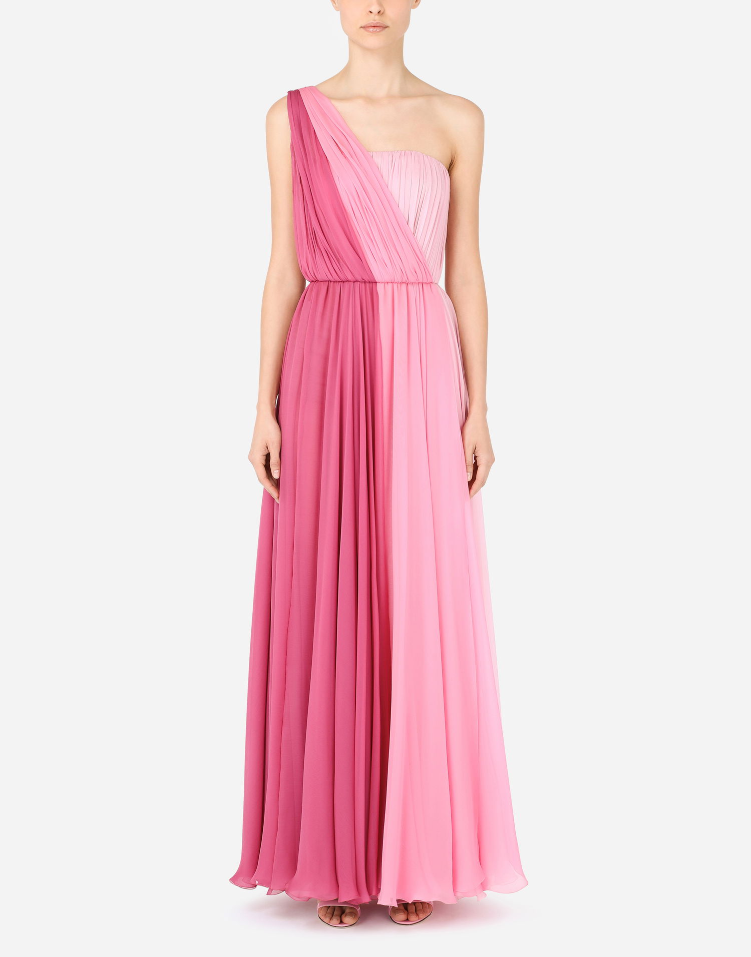 Pокля Dolce & Gabbana One-shoulder Maxi Dress Многоцветен | F6N0VTFU1ATS9002, 1