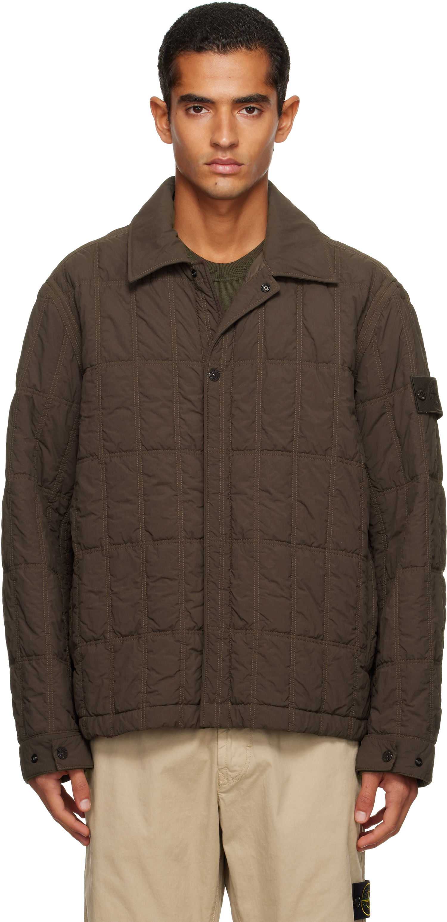 Яке Stone Island Stone Island Nylon Smerigliato Quilted Jacket Зелено | K2S15 4100099 S00F6, 0