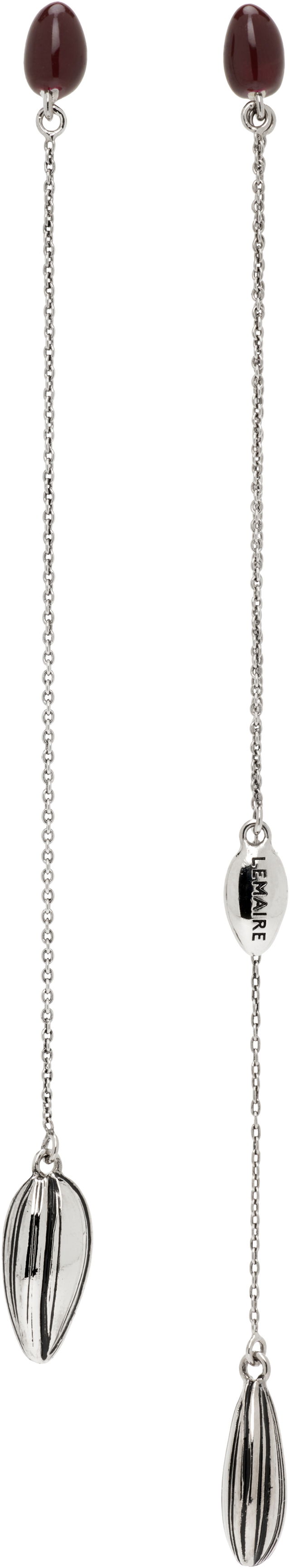 Lemaire Asymmetric Sunflower Seed Earrings