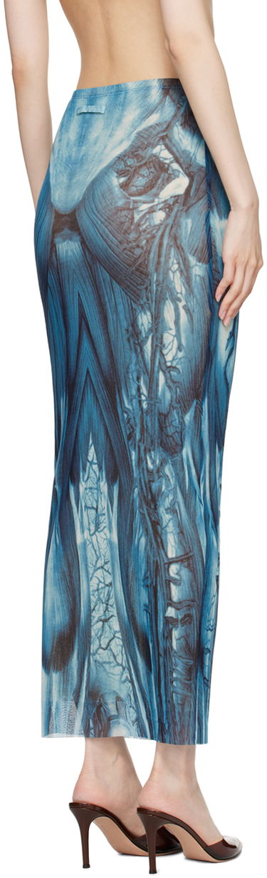 Пола Jean Paul Gaultier Gaultier 'The Écorché' Maxi Skirt Синьо | 24/30-F-JU124-T554-505601, 2
