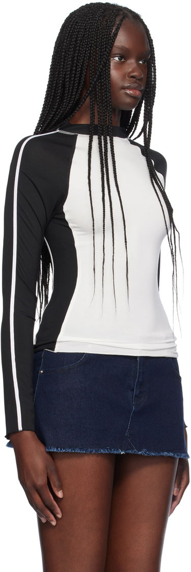 Тениска Miaou Miaou Madeline Long Sleeve T-Shirt Бяло | 7126TJBBLK, 1