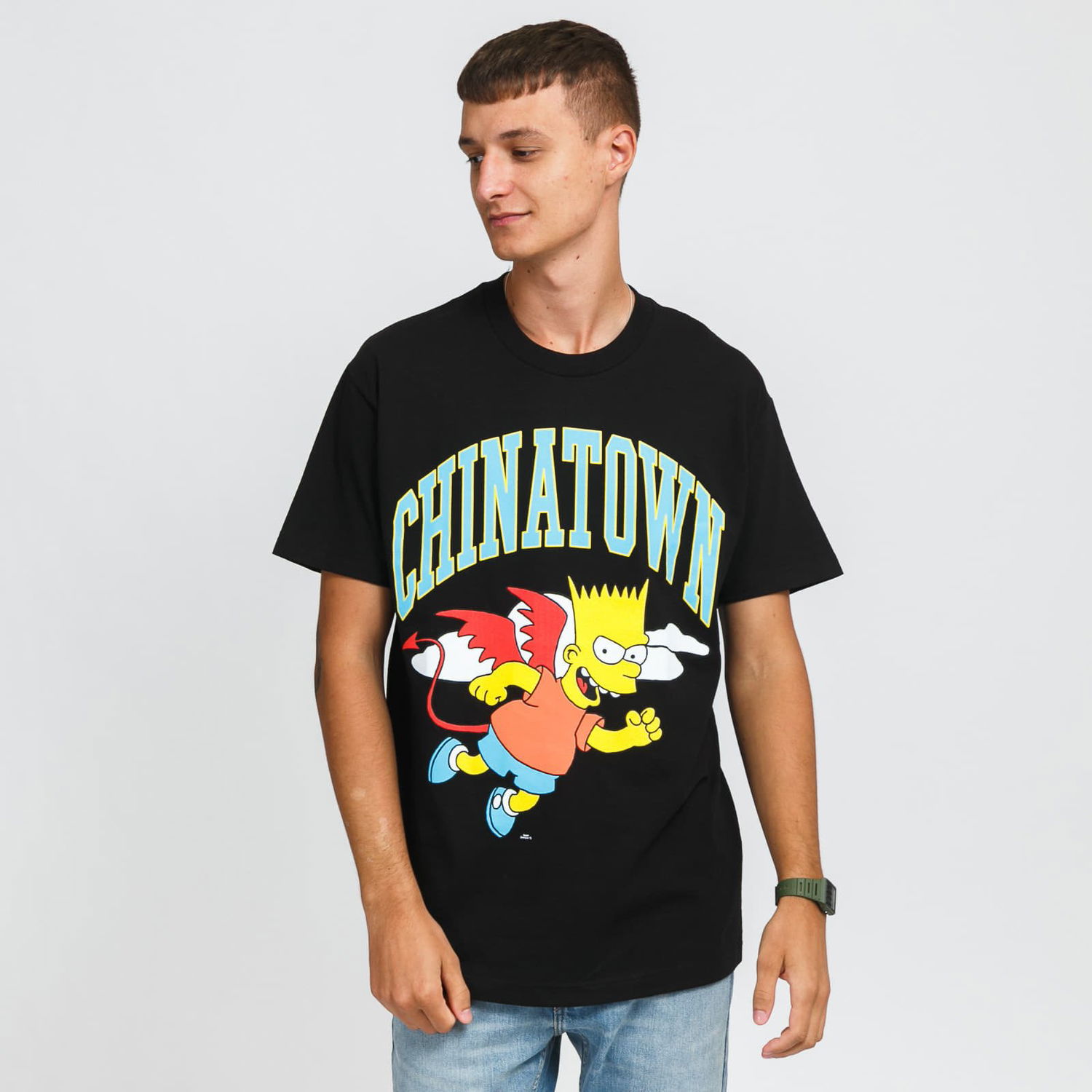 Тениска MARKET The Simpsons Devil Arc Tee Черно | CTM1990342 / 0001, 0