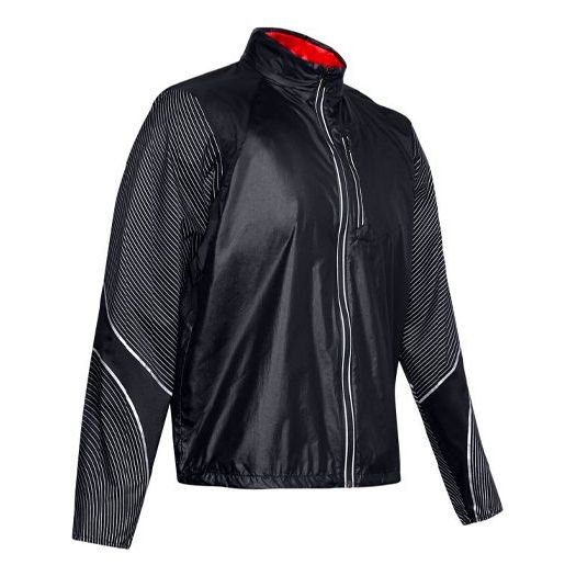Ветровка Under Armour Run Impasse Reflect Stripe Pattern Jacket Черно | 1350944-001