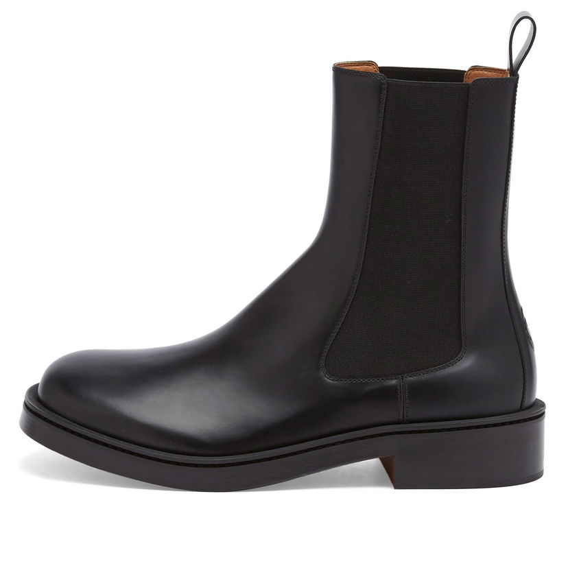 Кецове и обувки Alexander McQueen Leather Boot Черно | 809946-WIACN-1000