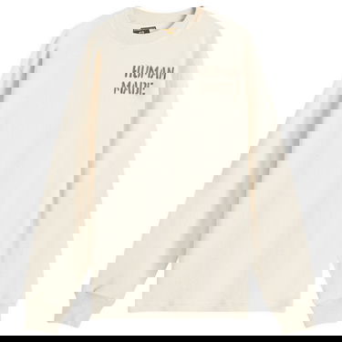 Пуловер Human Made Thermal Long Sleeve T-Shirt Size Large Бежово | HM28CS006-WH, 0