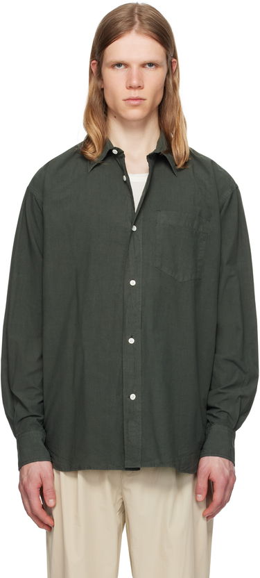 Риза NORSE PROJECTS Norse Projects Mo Cotton Tencel Shirt Зелено | N40-0822, 0
