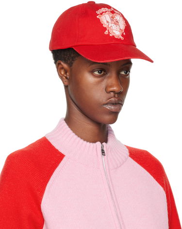 Шапка с козирка We11done Character Print Baseball Cap Червено | WD-AH0-24-402-U-RD, 1