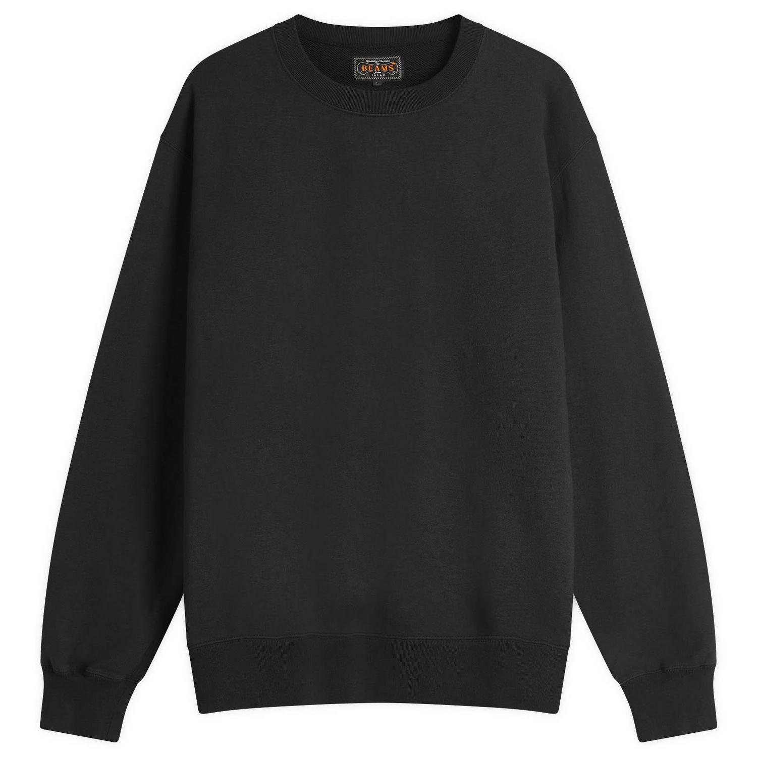 Суитчър BEAMS Men's Crewneck Sweatshirt, Size Large Черно | 3813-0191-103-19, 0