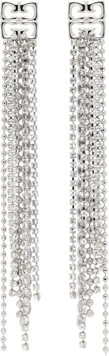 Обеци Givenchy 4G Liquid Crystal Drop Earrings Металик | BF111RF005040, 0