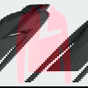 Яке adidas Performance Techrock Ultralight 1/2-Zip Hooded Fleece Jacket Бургунди | IA1811, 6