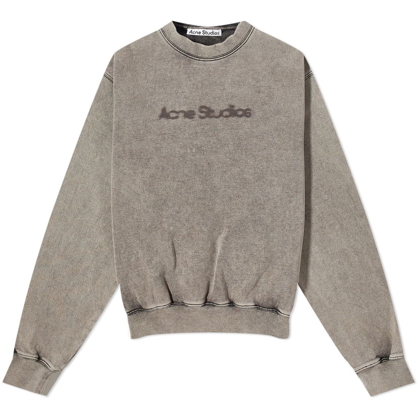 Пуловер Acne Studios Logo Crewneck Сиво | AI0141-DJO