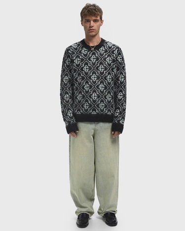 Пуловер Casablanca Monogram Crewneck Sweater Черно | MPF25-KW-1004-02, 1