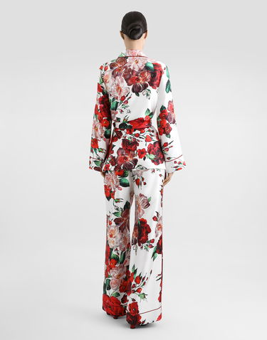 Пижама Dolce & Gabbana Dolce & Gabbana Rose Print Satin Pajama Pants Многоцветен | FTAMPTIS1ZDHA5PD, 2