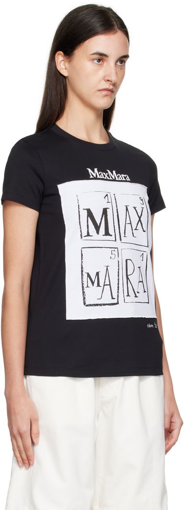 Тениска Max Mara Max Mara Colibri Graphic T-Shirt Бяло | 2511941062600, 4