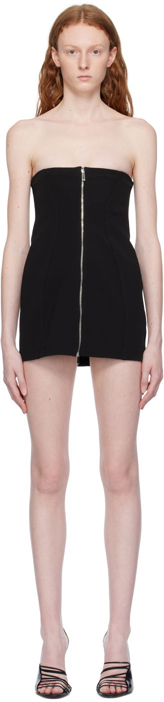 Pокля Off-White Off-White Ablohland Zip-Front Minidress Черно | OWDB453S23JER0011000, 0