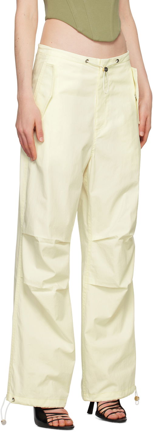 Карго панталони Dion Lee Parachute Trousers with Drawstring Waist Бежово | C2100R23, 1