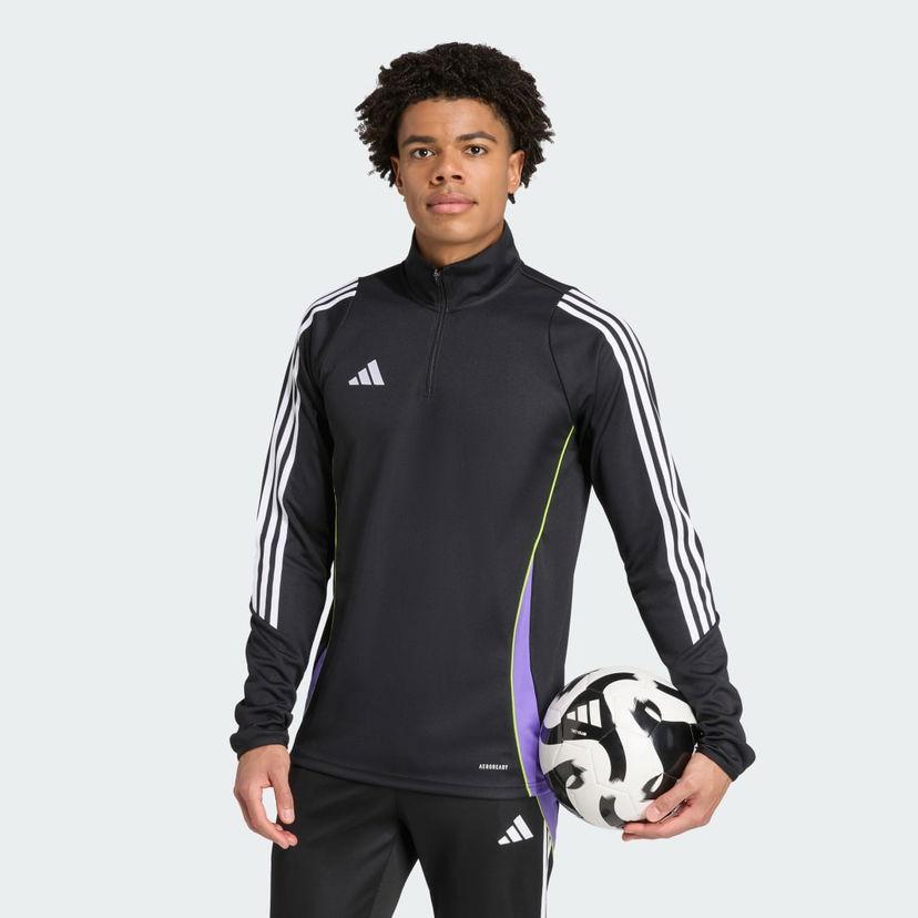 Суитчър adidas Performance Tiro 24 Training 1/4 Zip Top Черно | JW4375