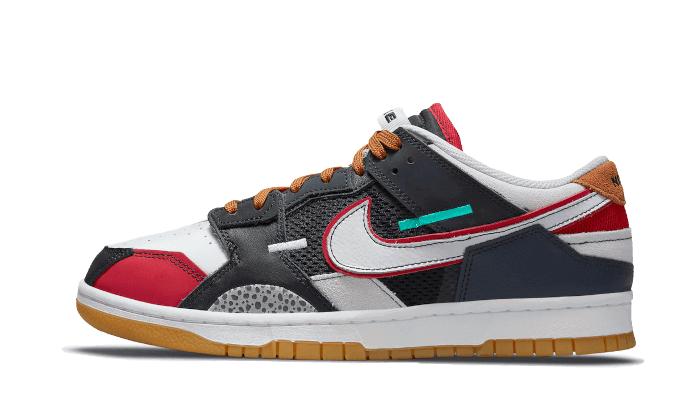 Кецове и обувки Nike Dunk Low Scrap "University Red" Многоцветен | DN1775-001, 0