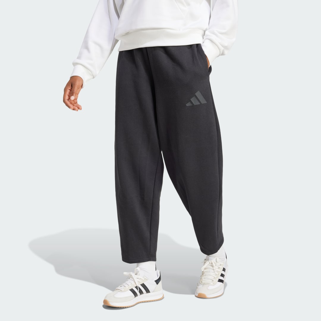 Спортни панталони adidas Performance Fleece Barrel Pants Черно | JD9974, 0