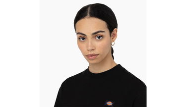 Съкратен топ Dickies Oakport Cropped T-Shirt Черно | DK0A4Y8L-BLK, 4