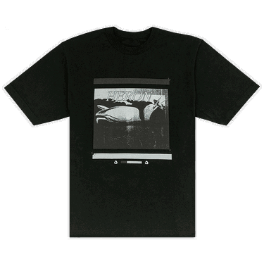 Тениска HERON PRESTON Misprinted Tee Черно | HMAA032S23JER0061010, 0
